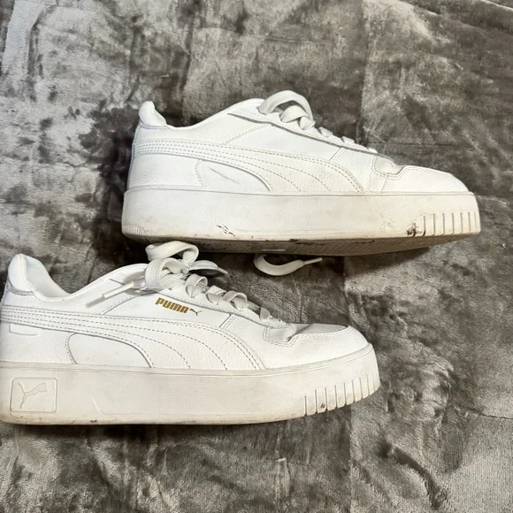 Puma Women's White Sneakers - Picture 2 of 5